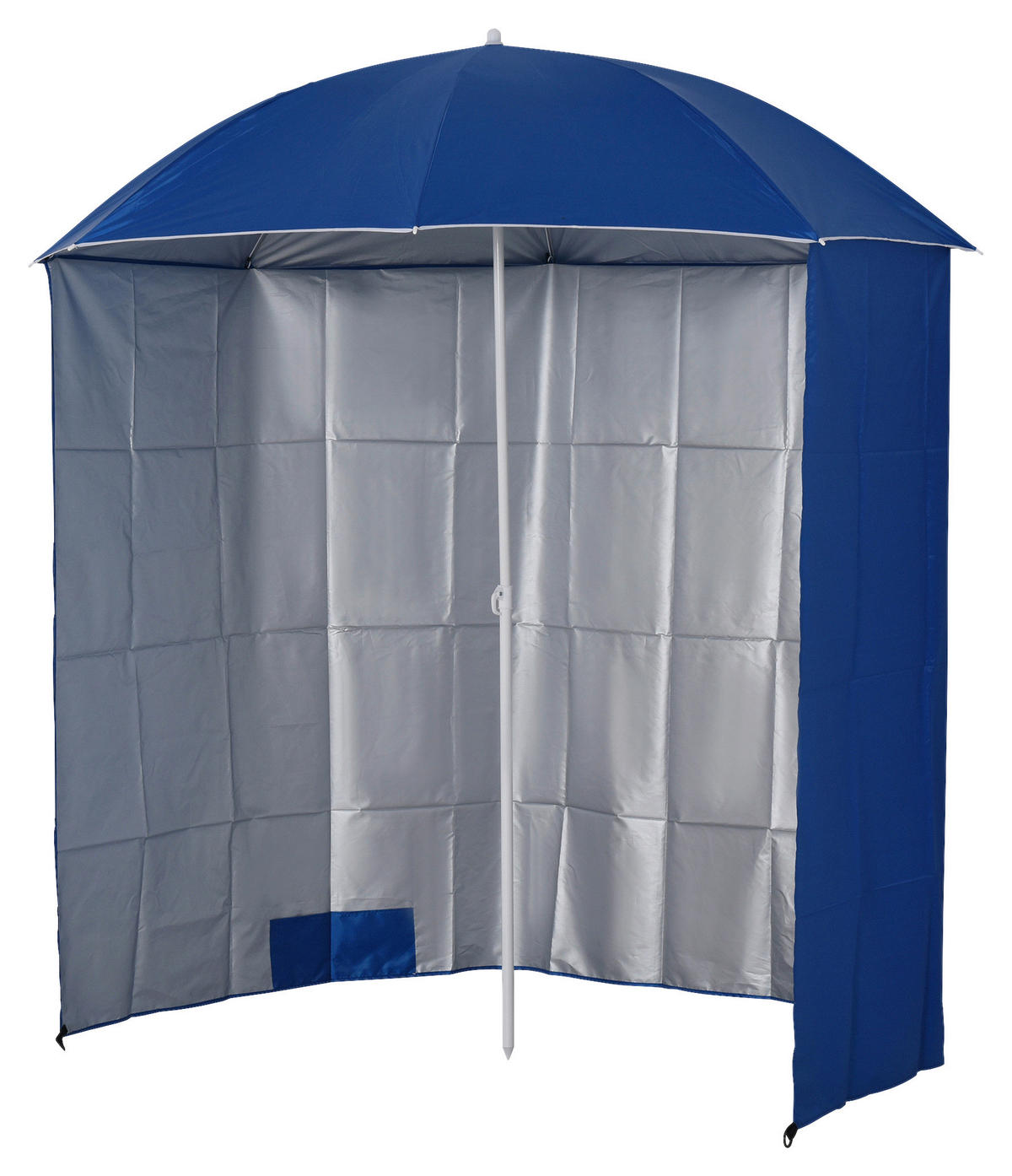 Outsunny Sonnenschirm blau Metall D: ca. 220 cm Sonnenschirm - blau (220,00cm) - Outsunny
