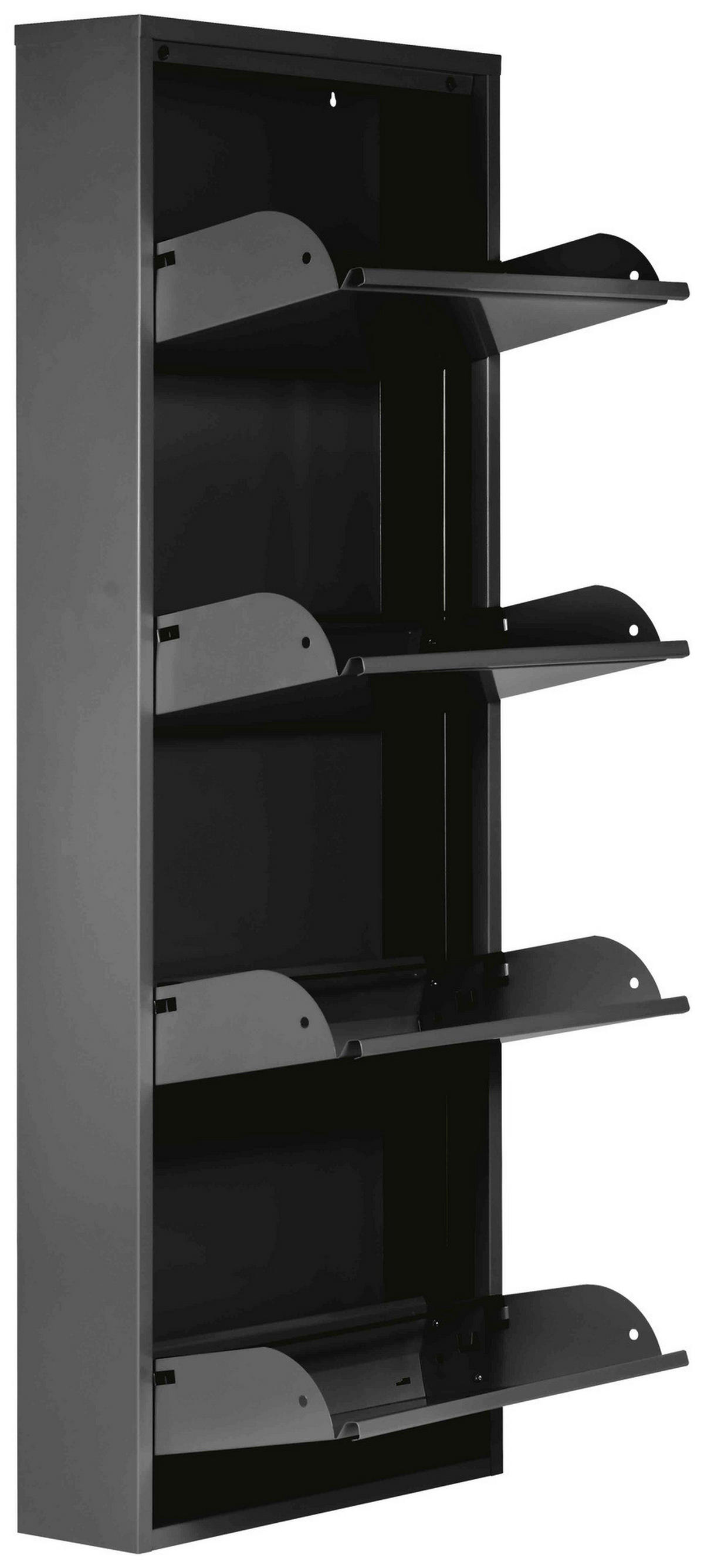 Schuhkipper Blacky schwarz matt B/H/T: ca. 50x136x13 cm Blacky - schwarz (50,00/136,00/13,00cm)