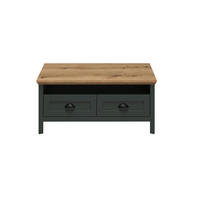 Couchtisch Stanton tannengrün Eiche Evoke Coast Nachbildung B/H/T: ca. 101x45x60 cm Stanton - Eiche/tannengrün (101,00/45,00/60,00cm)