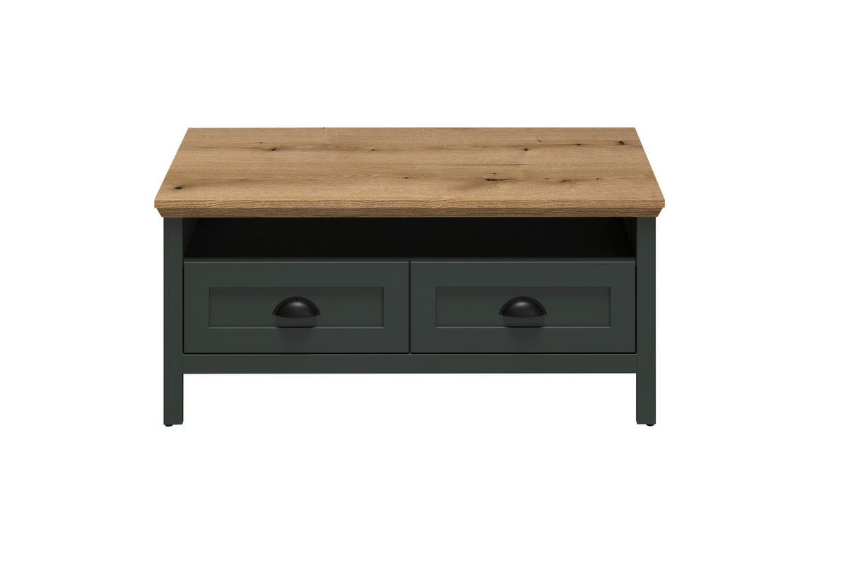 Couchtisch Stanton tannengrün Eiche Evoke Coast Nachbildung B/H/T: ca. 101x45x60 cm Stanton - Eiche/tannengrün (101,00/45,00/60,00cm)