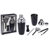 Cocktailset schwarz Edelstahl Cocktailset_5tlg. - schwarz