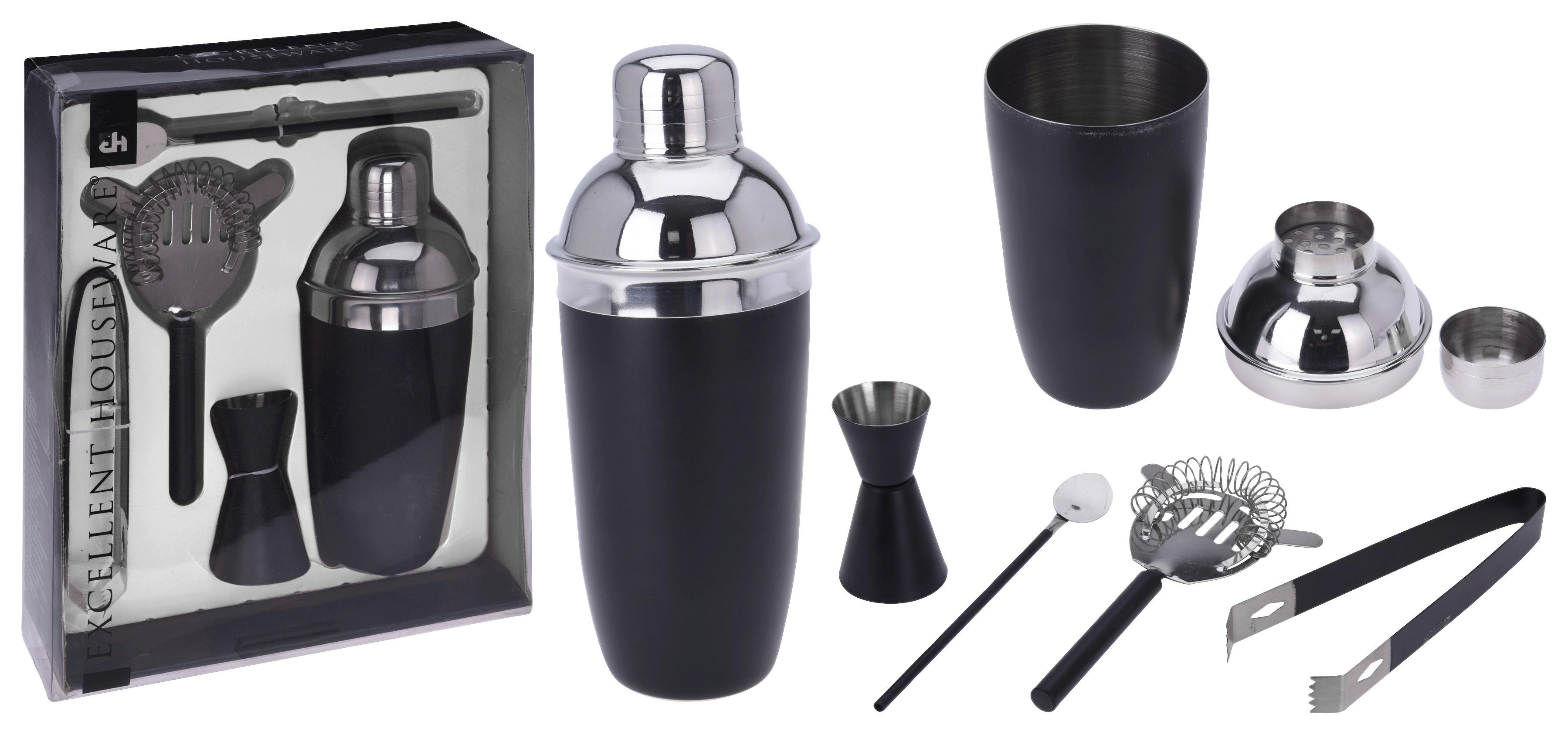 Cocktailset schwarz Edelstahl günstig online kaufen