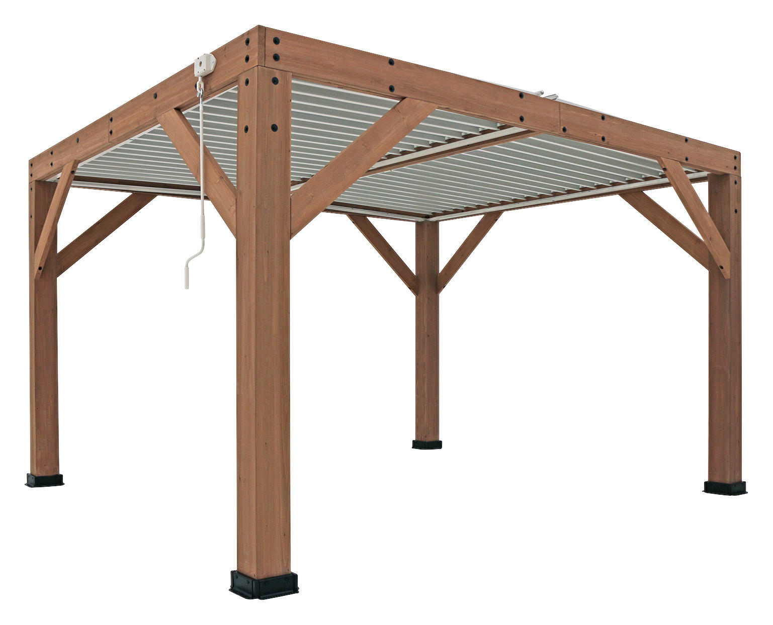 Westmann Pavillon Karl braun Holz B/H/L: ca. 396x251x335 cm Karl - braun (335,00/396,00/251,00cm) - Westmann