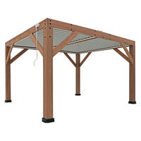 Westmann Pavillon Karl braun Holz B/H/L: ca. 396x251x335 cm Karl - braun (335,00/396,00/251,00cm) - Westmann