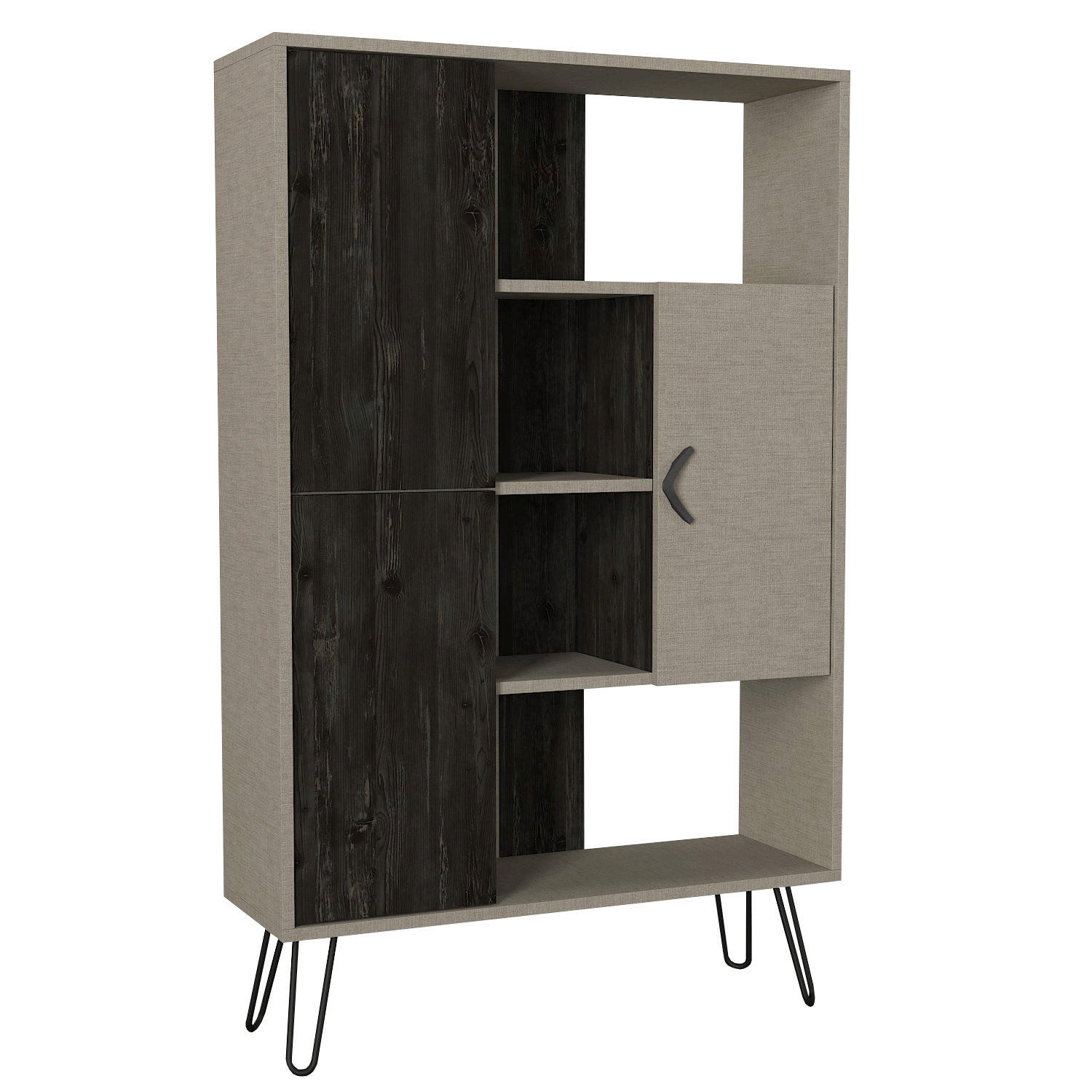 Regal Trenta Rebab grau B/H/T: ca. 90x144x31 cm Trenta - Rebab/grau (90,00/144,00/31,00cm) - moebel17