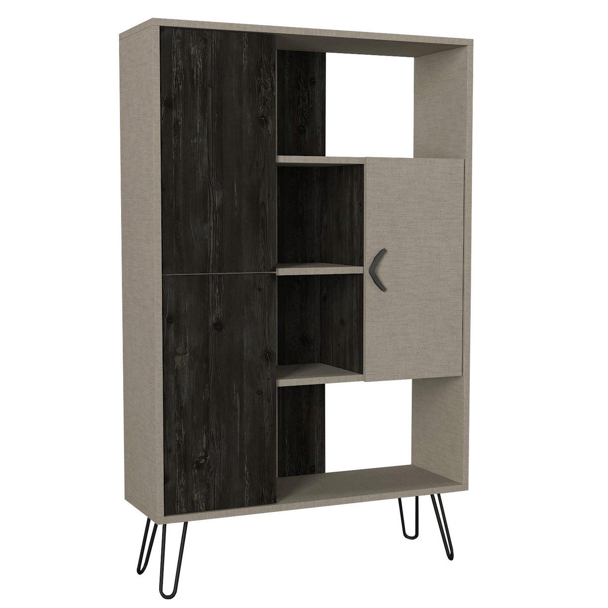 Regal Trenta Rebab grau B/H/T: ca. 90x144x31 cm Trenta - Rebab/grau (90,00/144,00/31,00cm) - moebel17