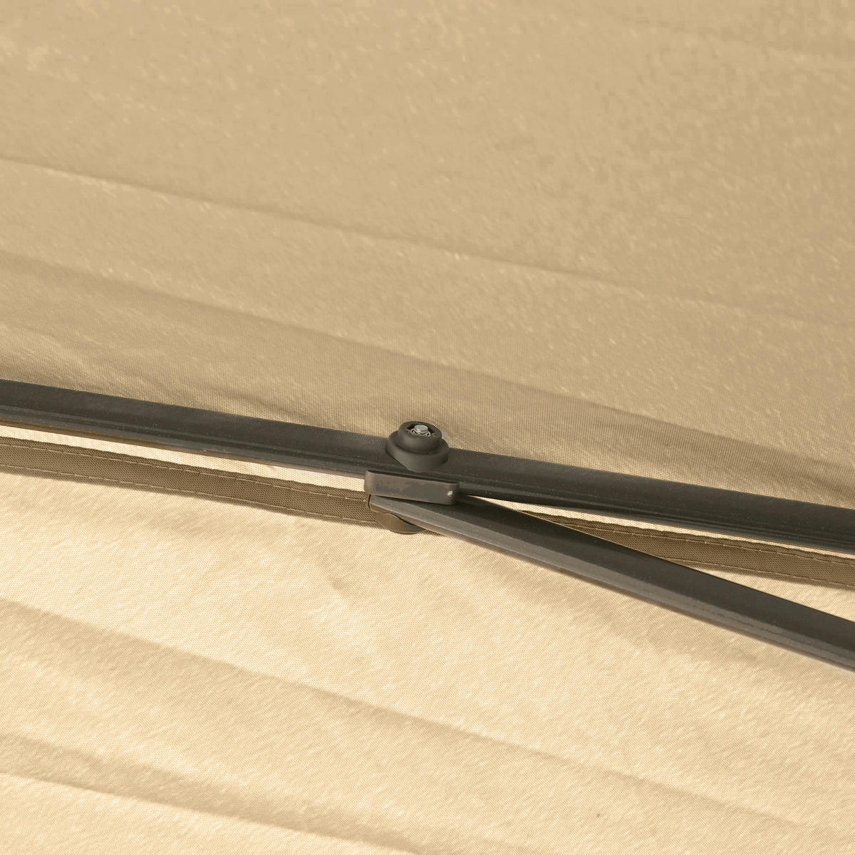 Outsunny Pavillon beige Metall B/H/L: ca. 330x288x330 cm Pavillon - beige (330,00/330,00/288,00cm) - Outsunny