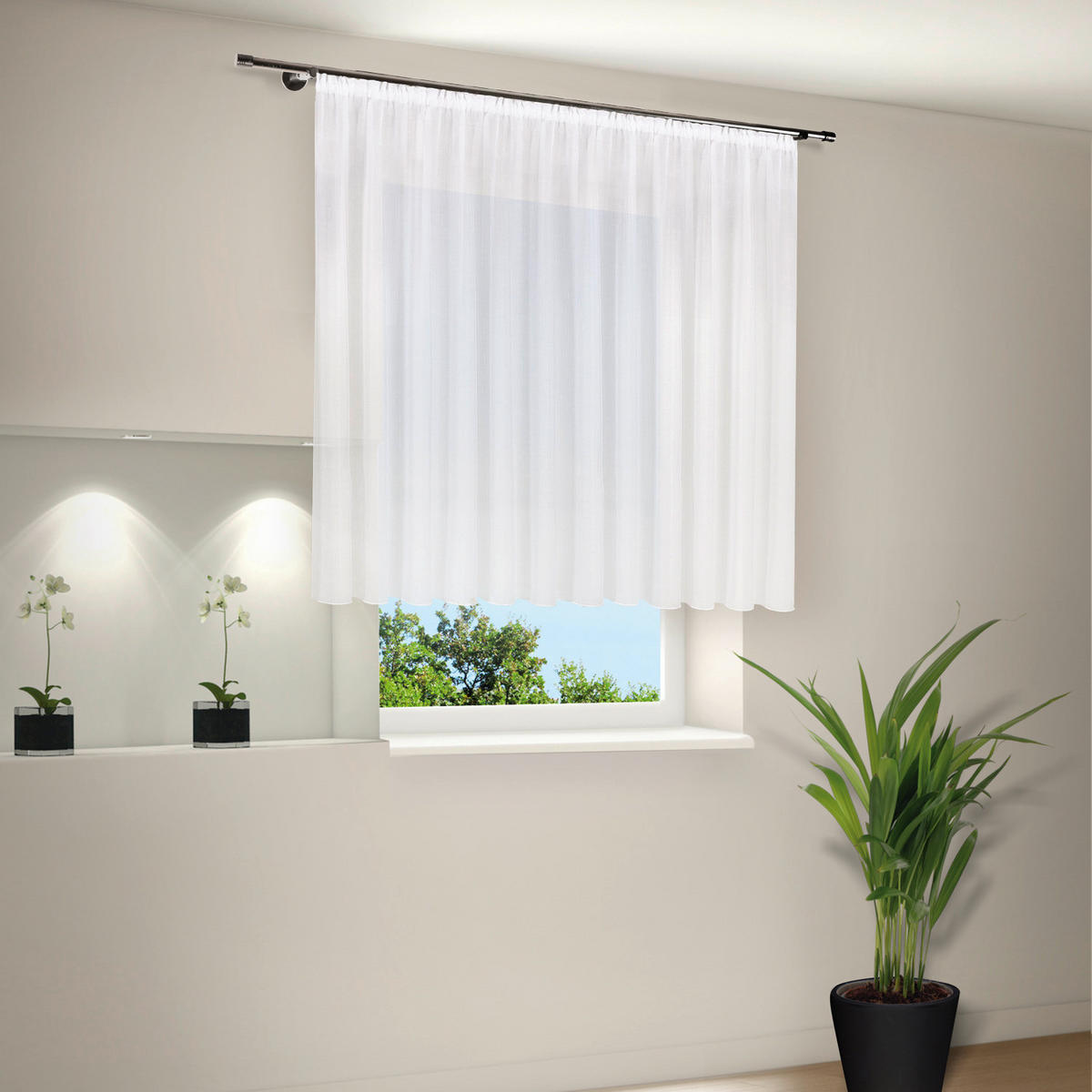 Fertigstore 40940 weiß B/L: ca. 600x150 cm 40940 - weiß (600,00/150,00cm)