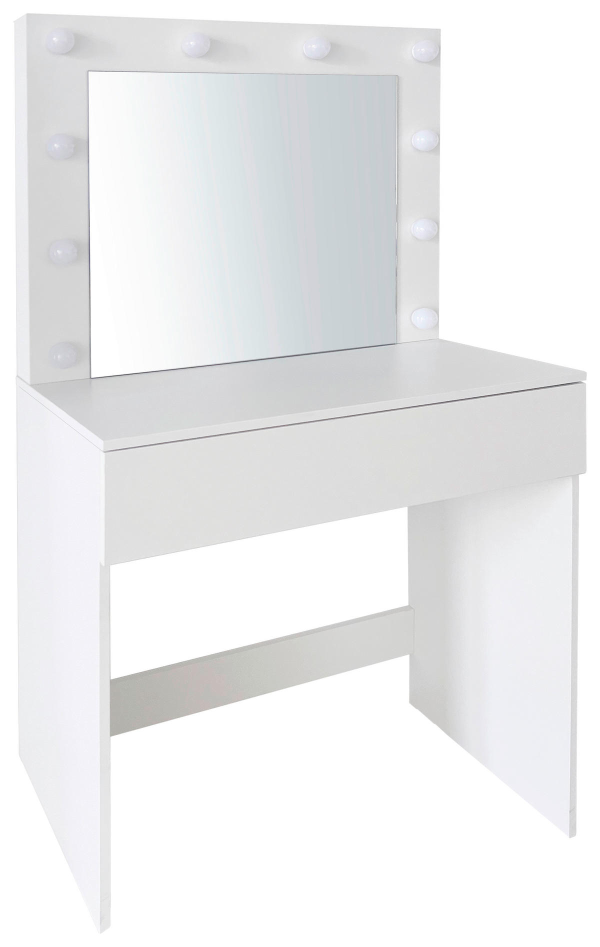 Schminktisch Lola weiß B/H/T: ca. 80x147x40 cm Lola - weiß (80,00/147,00/40,00cm)