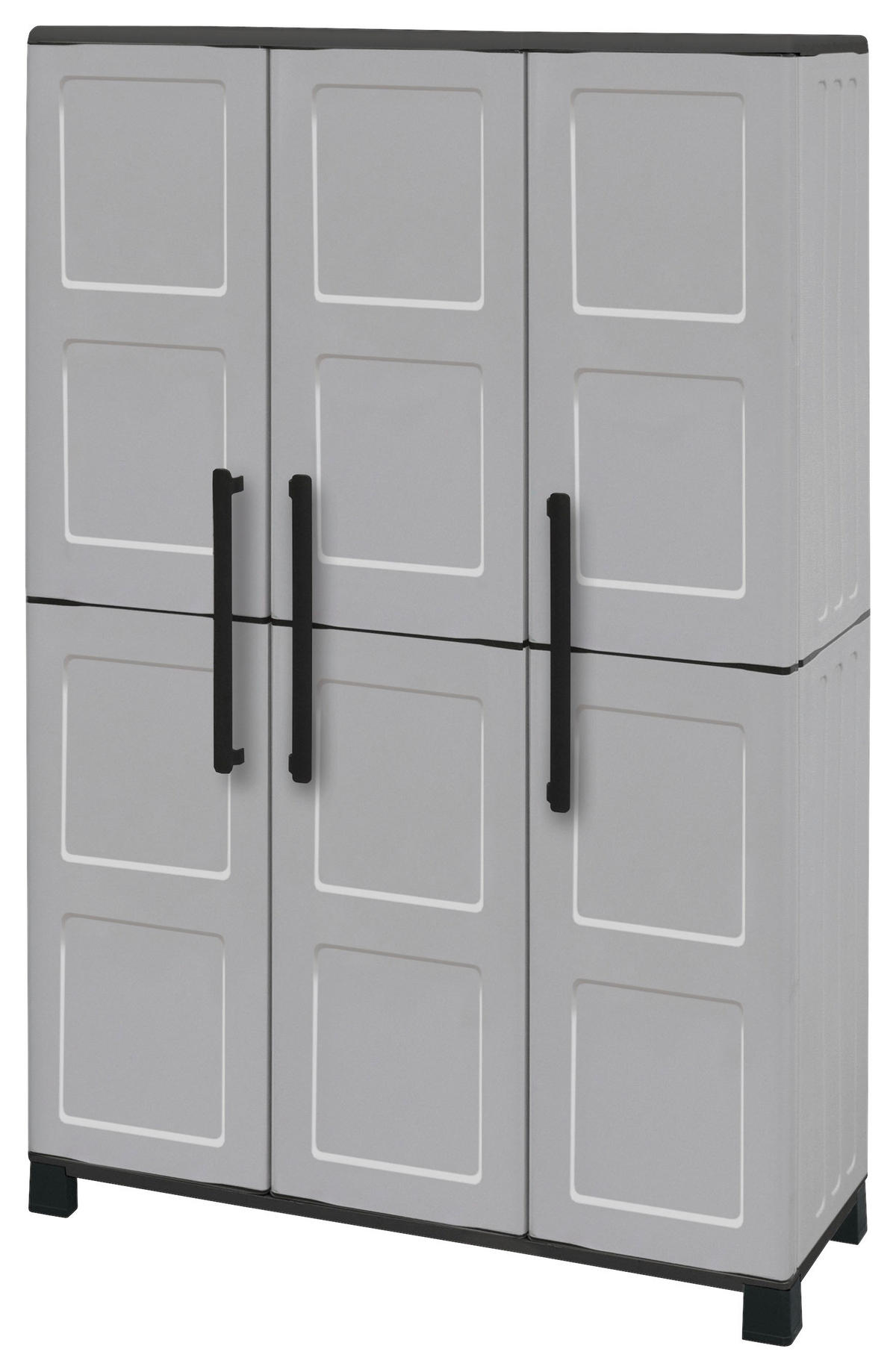 Linea Idea Kunststoffschrank Idea grau Kunststoff B/H/T: ca. 102x169x37 cm Idea - grau (102,00/169,00/37,00cm) - Linea Idea