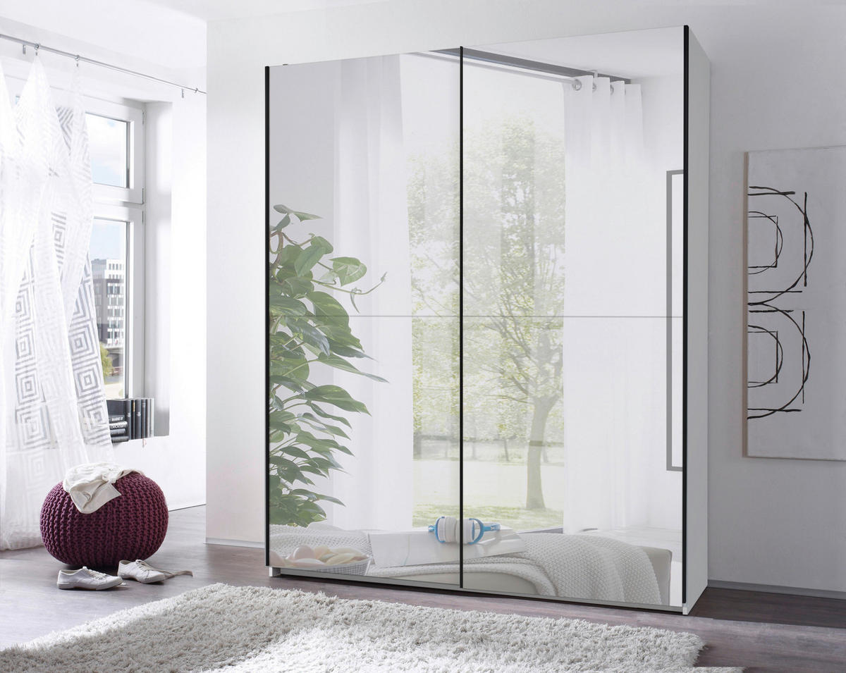 Schwebetürenschrank Noemi weiß B/H/T: ca. 215x210x60 cm Noemi - weiß (215,00/210,00/60,00cm)