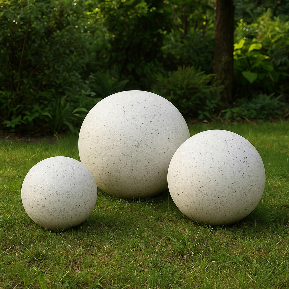 Außenleuchte stein B/H/L: ca. 35x25x35 cm GARDENBALL - stein (35,00/35,00/25,00cm) - Lamkur