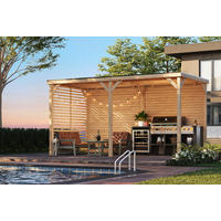 Karibu Pavillon Arizona natur Fichte B/H/T: ca. 453x243x231 cm Arizona - natur (453,00/243,00/231,00cm) - Karibu