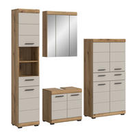 Badezimmer-Set Scout Evoke Oak Nachbildung Kaschmirgrau Nachbildung B/H/T: ca. 201x191x34 cm Scout - Kaschmirgrau (201,00/191,00/34,00cm) - xonox.home