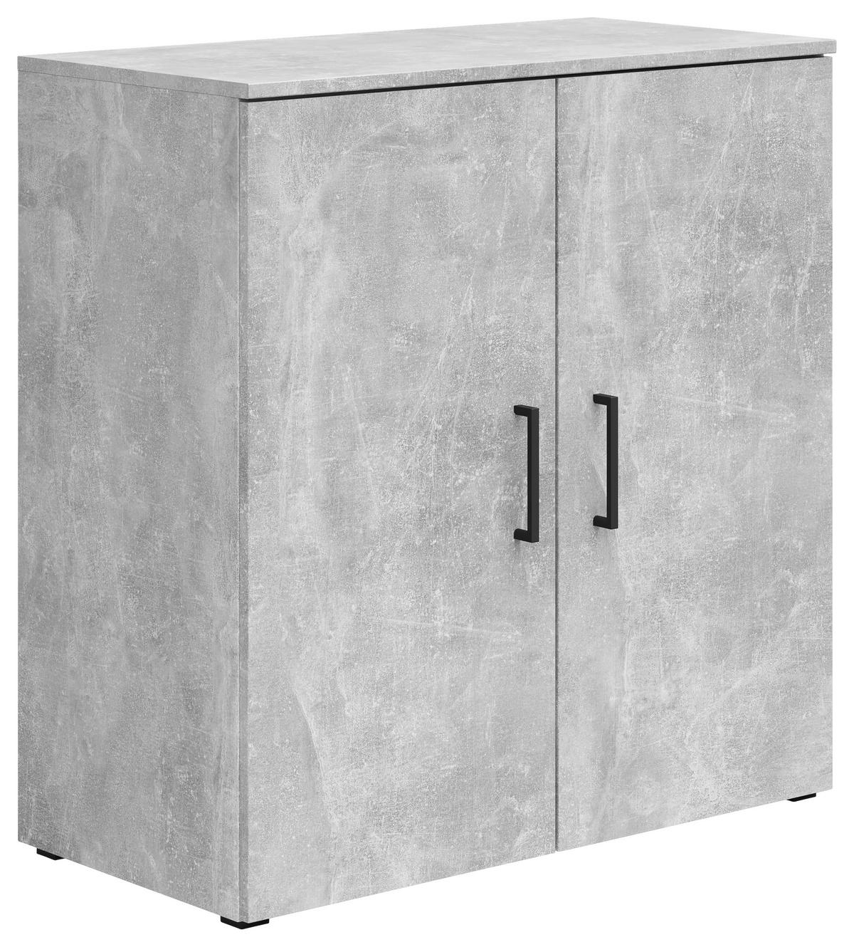 Kommode Multi-Stauraum Typ 24 Beton Optik B/H/T: ca. 80x83x40 cm Multi-Stauraum Typ 24 - Beton (80,00/83,00/40,00cm)