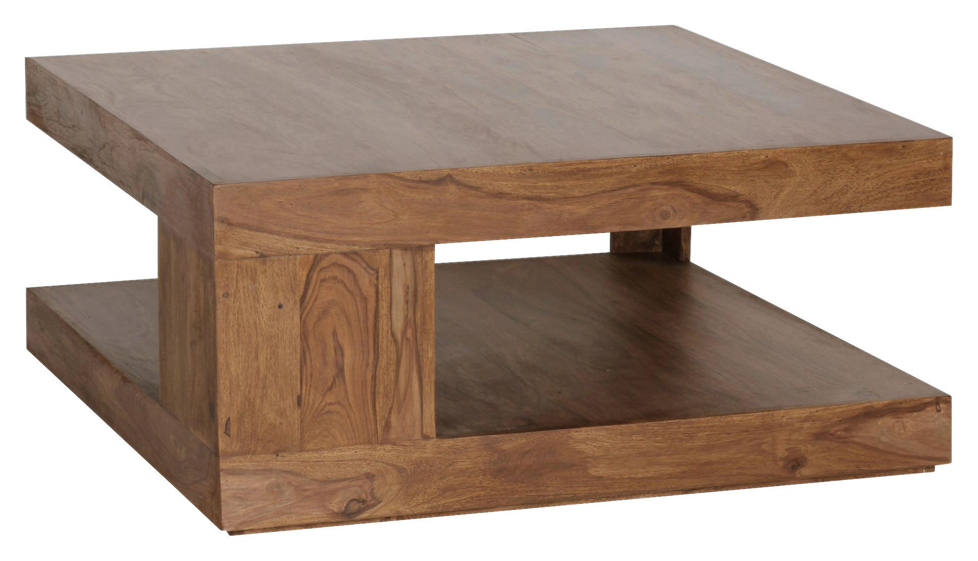 Couchtisch braun B/H/T: ca. 90x40x90 cm Couchtisch - braun (90,00/40,00/90,00cm) - Wohnling