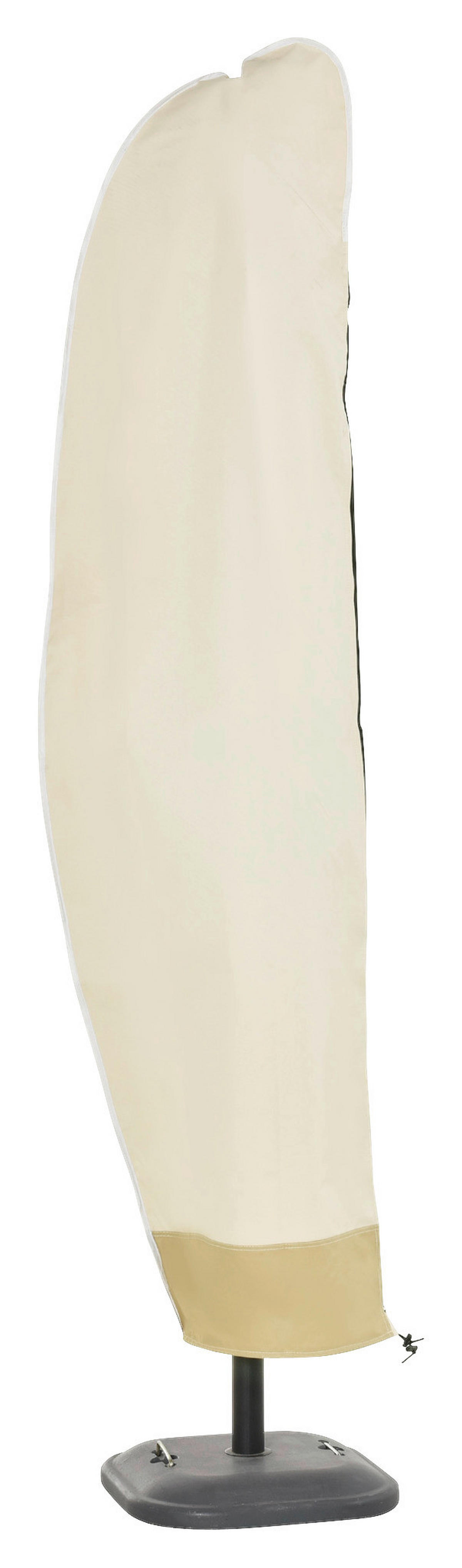 Outsunny Schutzhülle beige Kunststoff H/D: ca. 220x56 cm Schutzhülle - beige/kaffee (56,00/220,00cm) - Outsunny