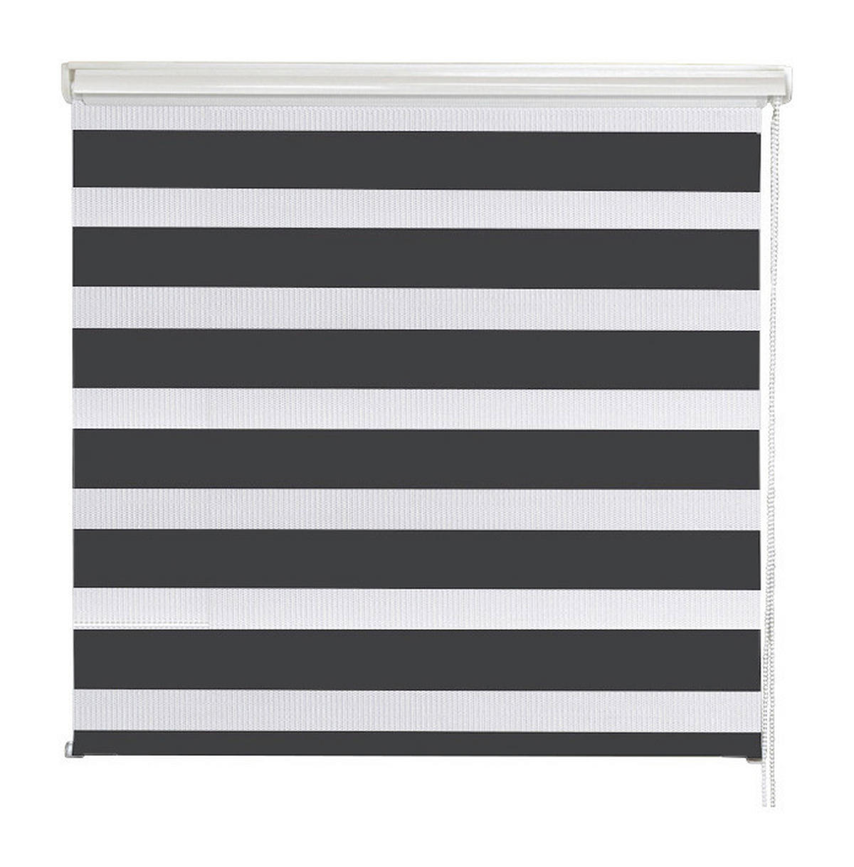 Doppelrollo mit Blende Easy-Fix anthrazit B/L: ca. 110x160 cm Easy-Fix - anthrazit (110,00/160,00cm) - POCOline