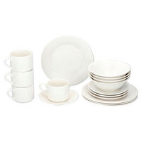 alpina Frühstücksservice 16tg. weiß Steingut Frühstücksservice_16tg. - weiß - Alpina