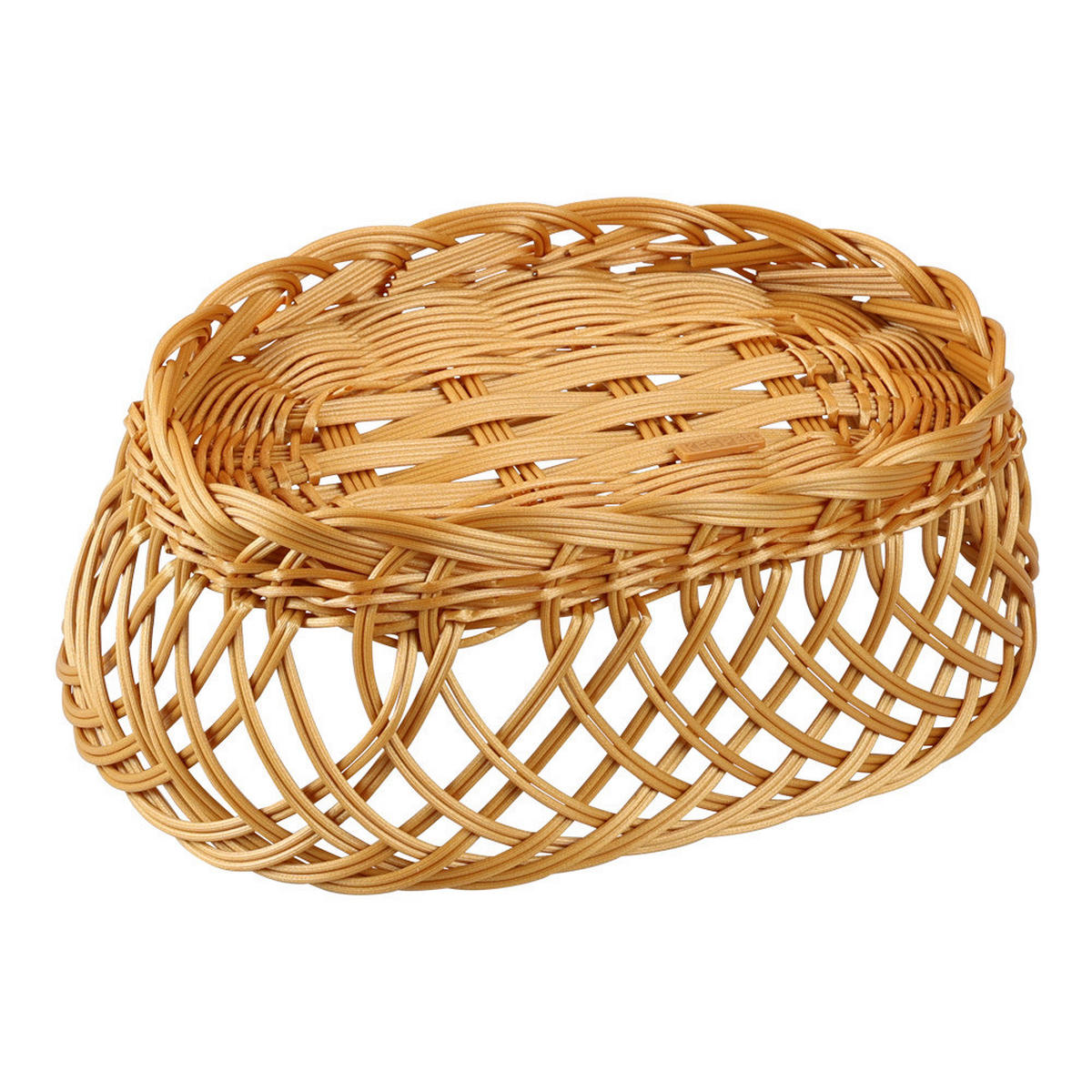 Kesper Brot und Obstkorb braun Kunststoff B/H/L: ca. 23,5x31x16 cm Brot-/u.Obstkorb_5erSet - braun (16,00/23,50/31,00cm) - Kesper