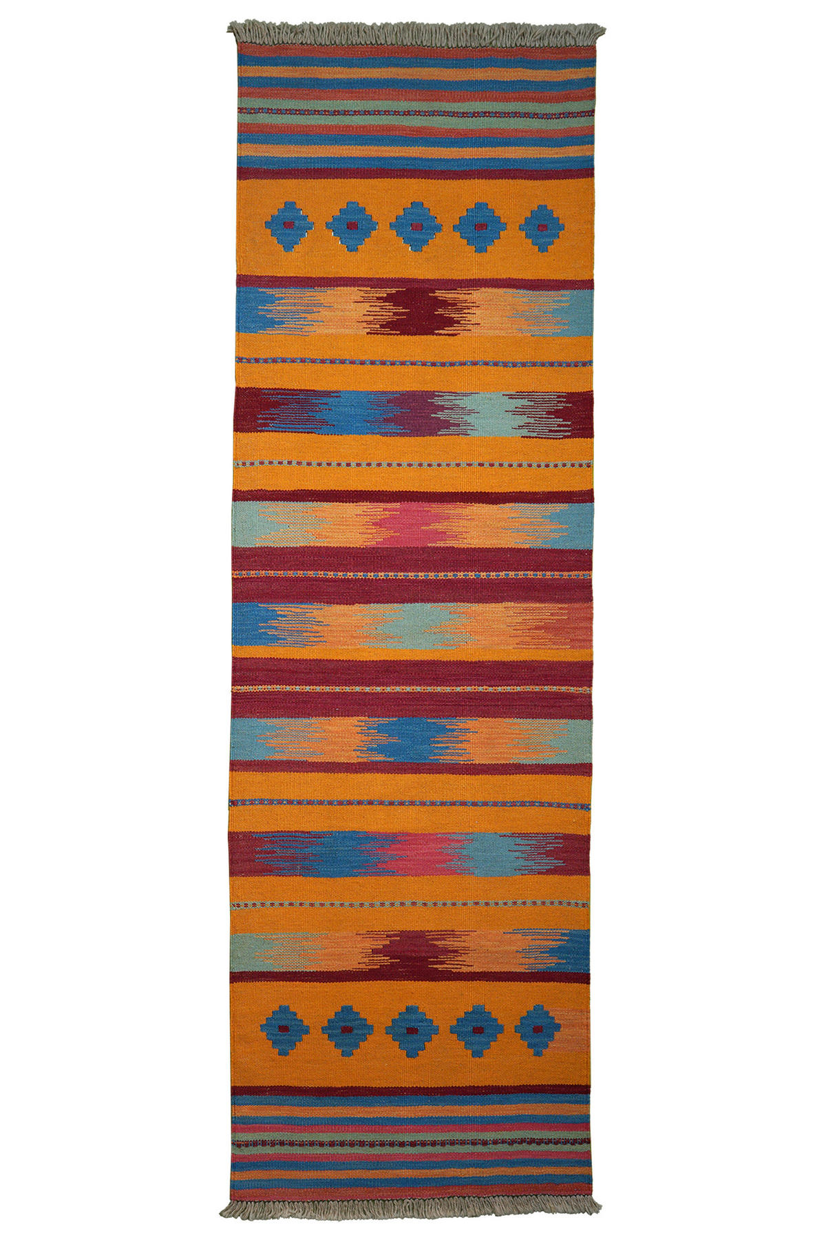 PersaTepp Teppich Kelim Gashgai multicolor B/L: ca. 66x212 cm Kelim Gashgai - multicolor (66,00/212,00cm) - PersaTepp