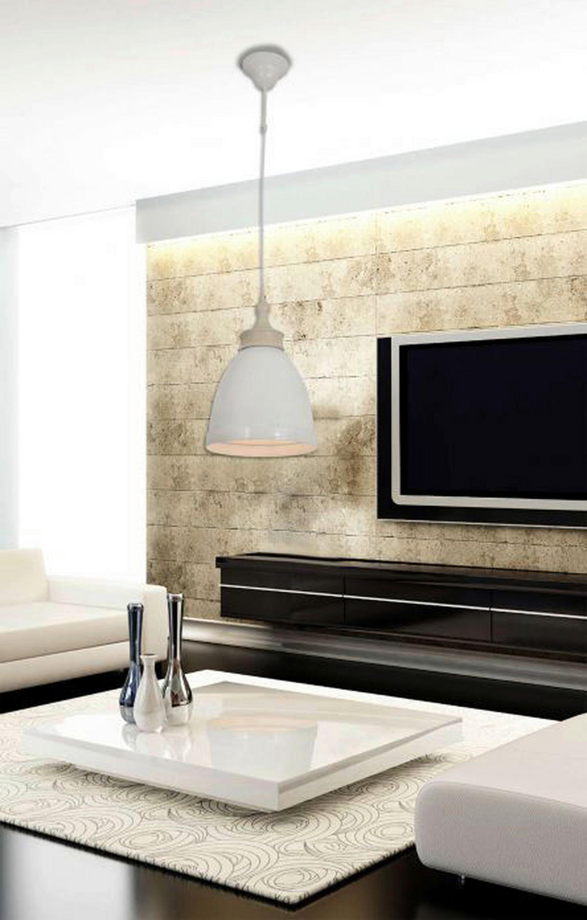 Näve Leuchten Pendelleuchte NV6076111 beige natur Metall Holz H/D: ca. 125x25 cm E27 1 Brennstellen Pinhead - beige/natur (25,00/125,00cm) - Näve Leuchten