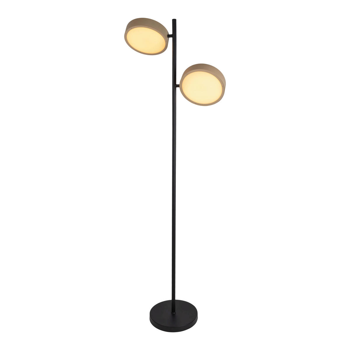 Näve Leuchten LED-Stehleuchte beige Kunststoff Metall B/H/T: ca. 53x165x28 cm TESSA - beige (53,00/165,00/28,00cm) - Näve Leuchten