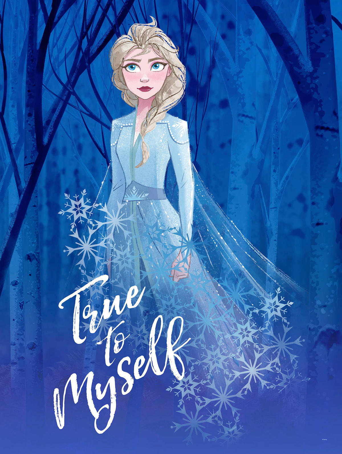 Komar Poster Frozen 2 Elsa true to myself Disney B/L: ca. 30x40 cm Frozen 2 Elsa true to myself - (30,00/40,00cm) - Komar