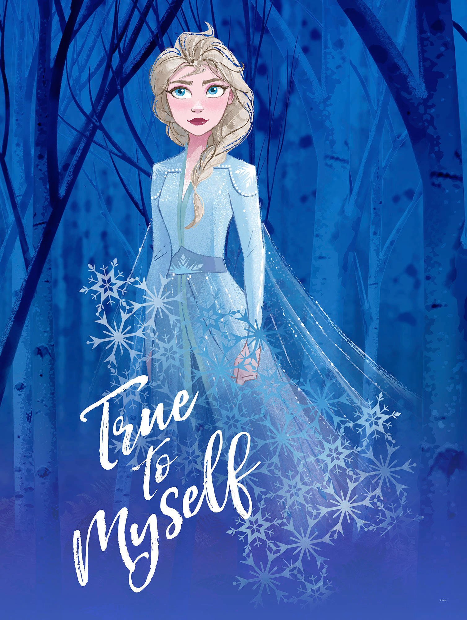 Komar Wandbild Frozen 2 Elsa true to myself Disney B/L: ca. 30x40 cm günstig online kaufen