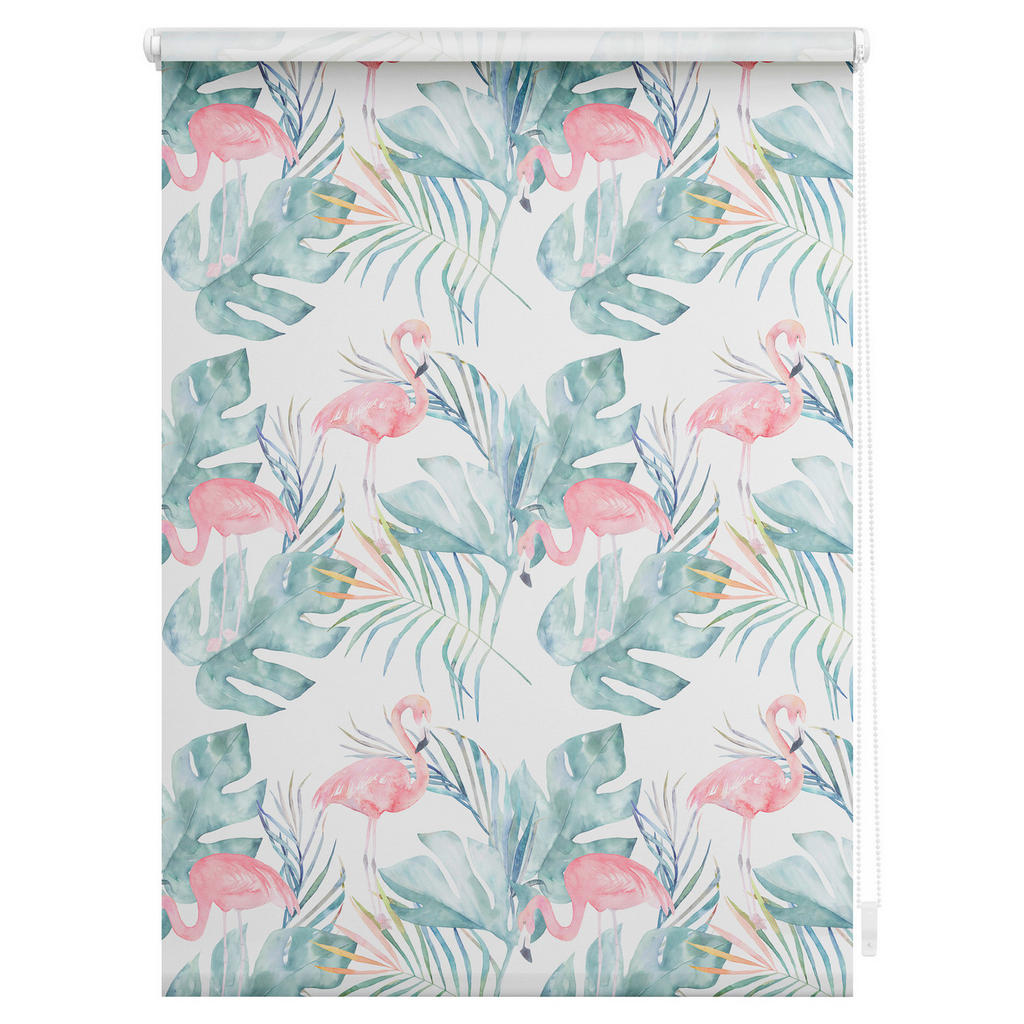 Thumbnail - Rollo Flamingo rosa B/L: ca. 70x150 cm