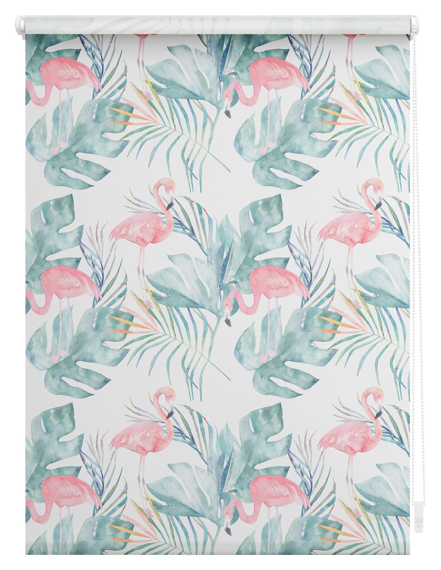 Thumbnail - Rollo Flamingo rosa B/L: ca. 80x150 cm