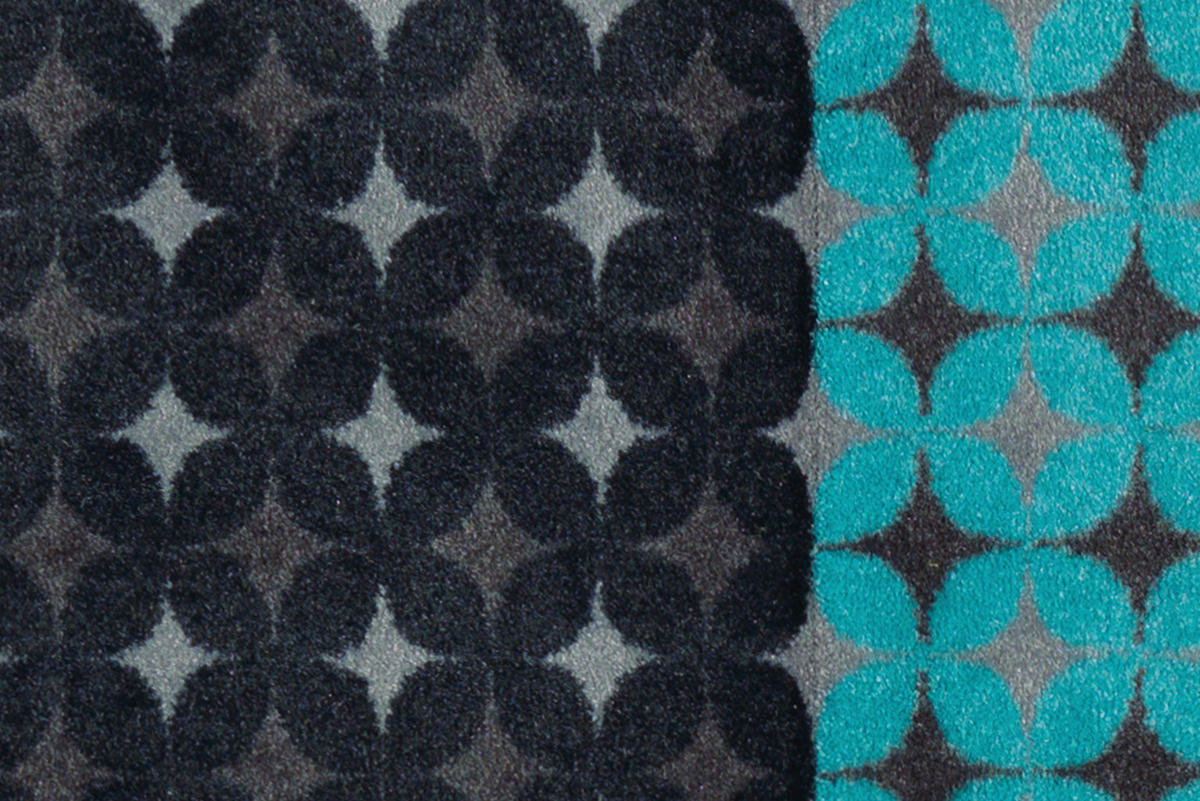 Arte Espina Kurzflorteppich Living Mat 50 blau B/L: ca. 64x168 cm Living Mat 50 - blau/anthrazit (64,00/168,00cm) - Arte Espina
