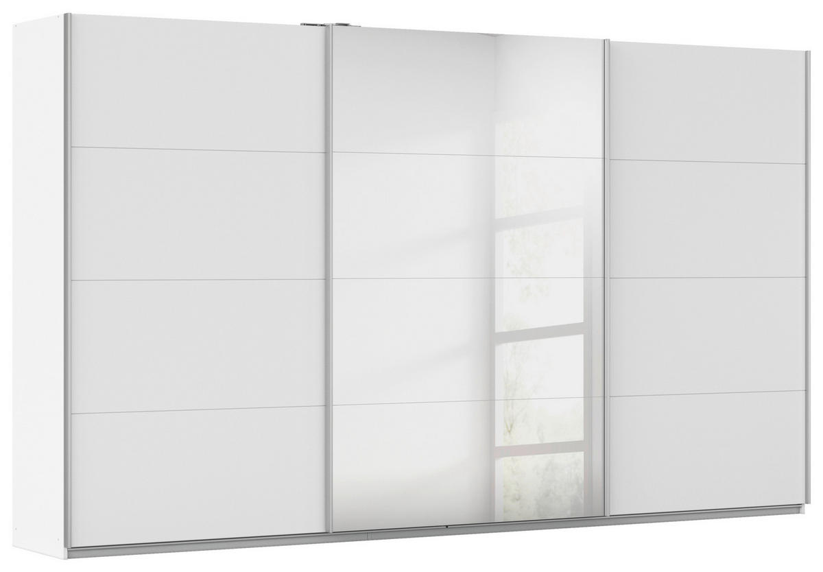 Kleiderschrank Kulmbach Alpinweiß B/H/T: ca. 360x210x62 cm Kulmbach - Alpinweiß/Alu (360,00/210,00/62,00cm)