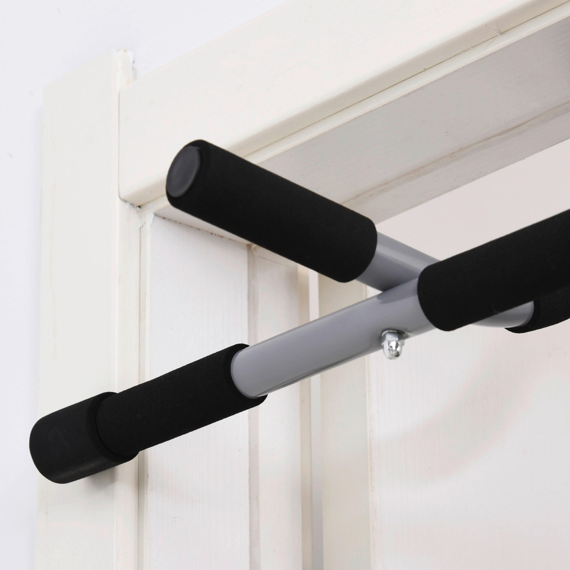 HOMCOM Fitness-Zubehör schwarz Polypropylen B/H/L: ca. 40x92x17 cm Klimmzugstange - schwarz (17,00/40,00/92,00cm) - HOMCOM