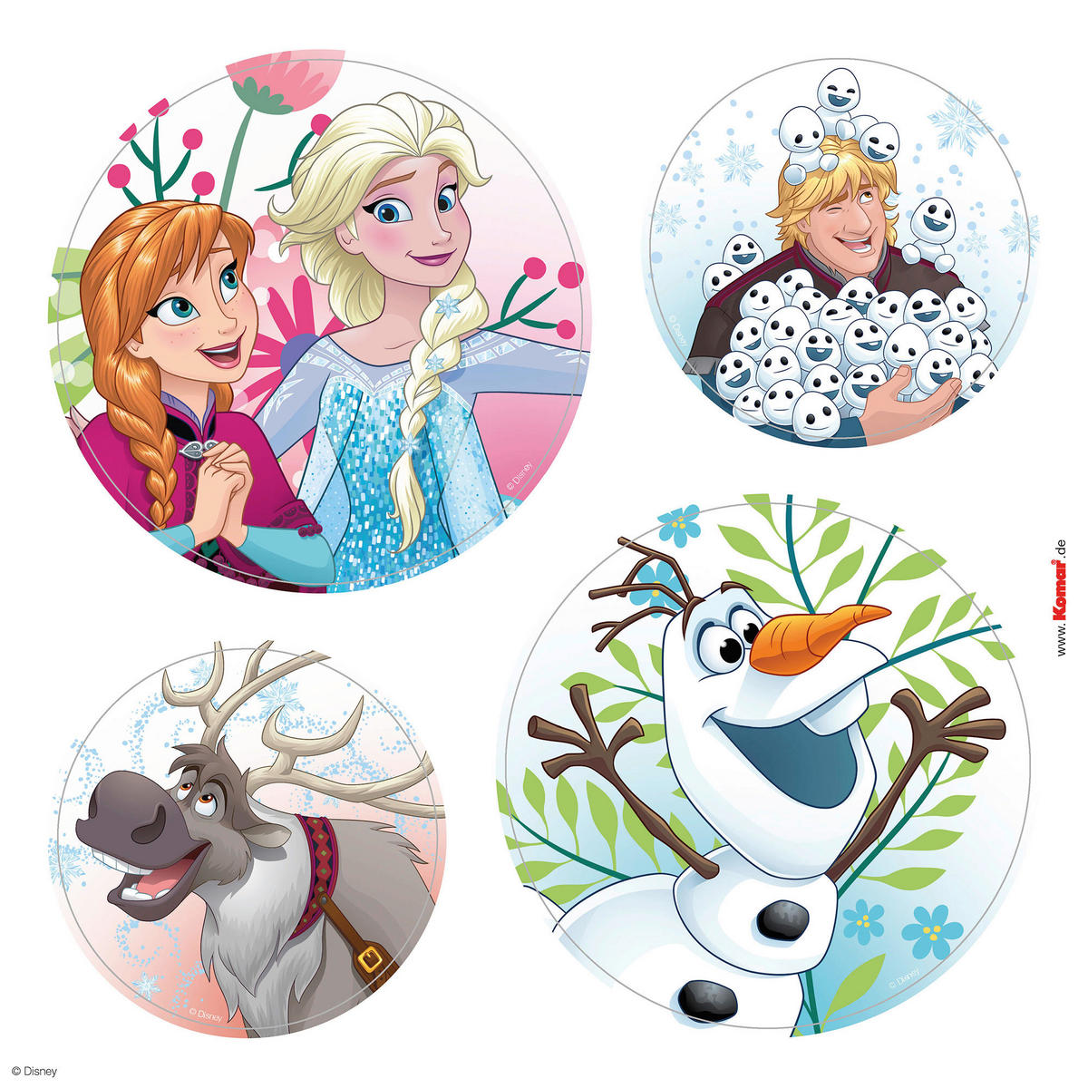 Komar Fenstersticker Frozen Springday  Frozen Springday B/L: ca. 30x30 cm Frozen Springday - (30,00/30,00cm) - Komar