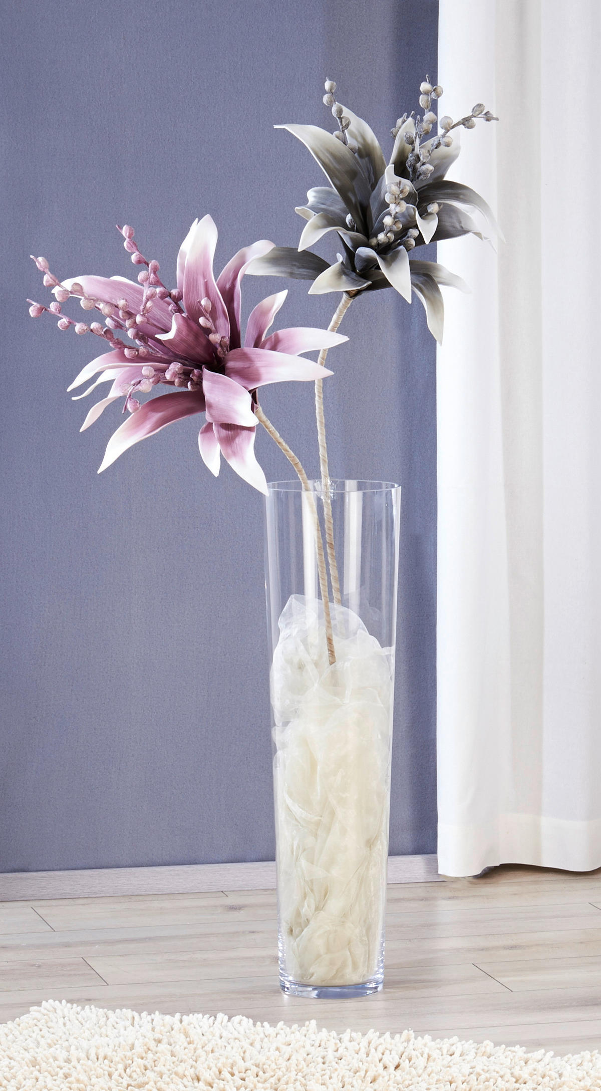 Vase klar Glas B/H/L: ca. 19x70x19 cm Vase_konisch - klar (19,00/19,00/70,00cm)