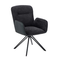 Drehstuhl Milazzo schwarz Kunstleder Webstoff B/H/T: ca. 60x92x68 cm Milazzo - schwarz (60,00/92,00/68,00cm)