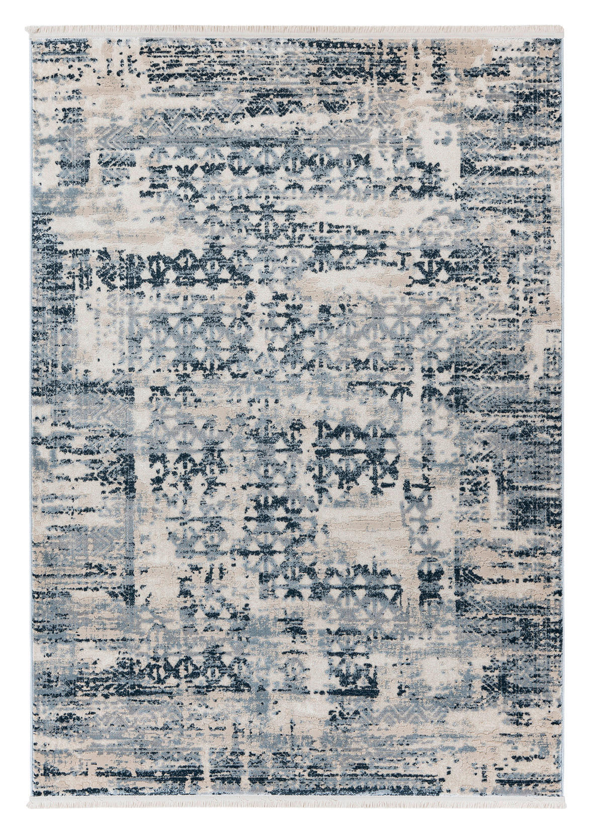 Kayoom Kurzflorteppich Adela 325 blau B/H/L: ca. 80x1,3x150 cm Adela 325 - blau (150,00/80,00/1,30cm) - Kayoom