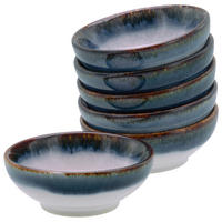 CreaTable Dipschalen-Set Cascade blau Steinzeug Cascade - blau - CreaTable