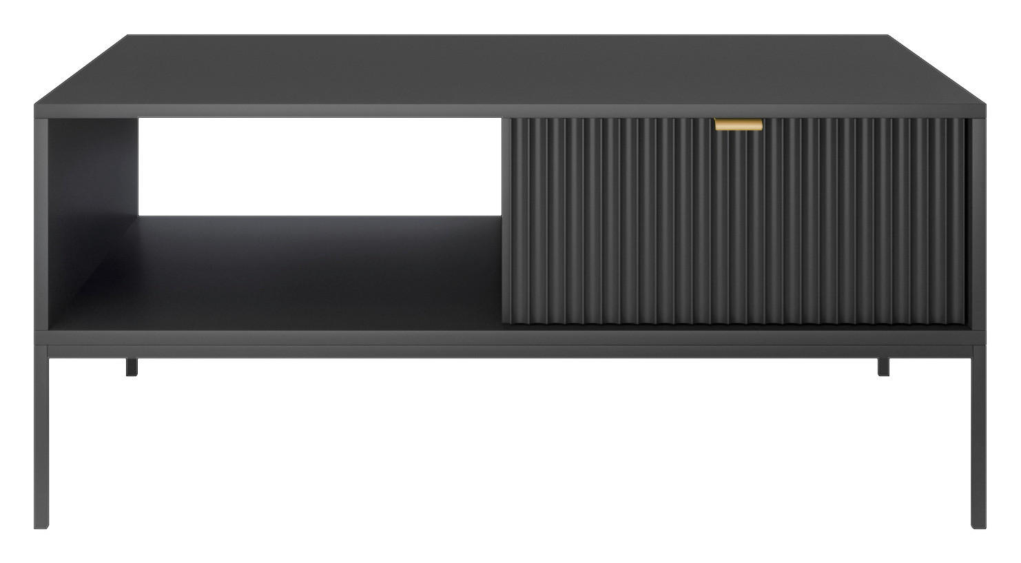 Couchtisch COUCHTISCH AURA AU06 schwarz B/H/T: ca. 104x68x42 cm COUCHTISCH AURA AU06 - schwarz (104,00/68,00/42,00cm) - WIPMEB