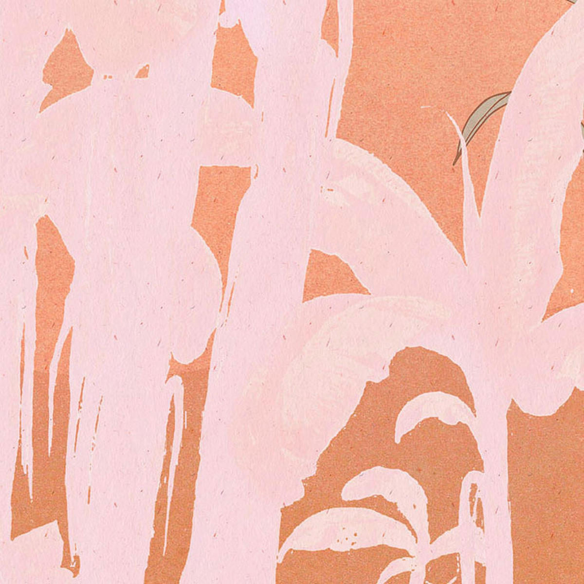 Komar Fototapete Platanos Pink B/L: ca. 250x280 cm Platanos Pink - (250,00/280,00cm) - Komar