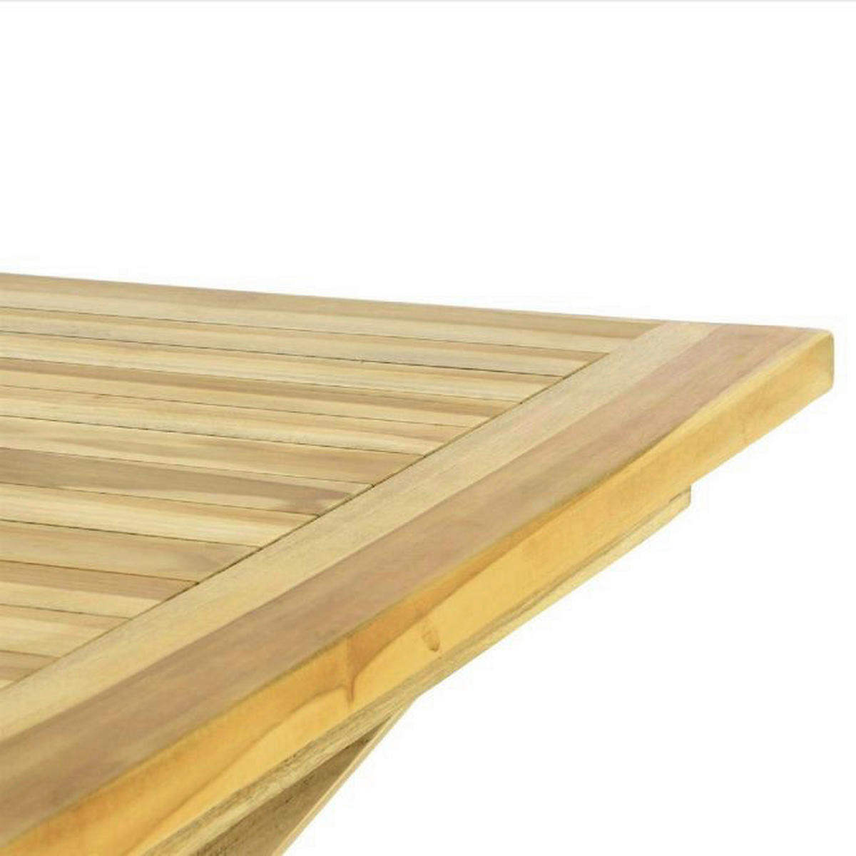 VCM Balkontisch braun Teakholz B/H/T: ca. 80x75x80 cm Balkontisch - braun (80,00/75,00/80,00cm) - VCM