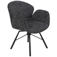 Sessel Bristol, 2er-Set anthrazit Metall Microfaser B/H/T: ca. 62x83x66 cm Bristol, 2er-Set - anthrazit (62,00/83,00/66,00cm) - Hela