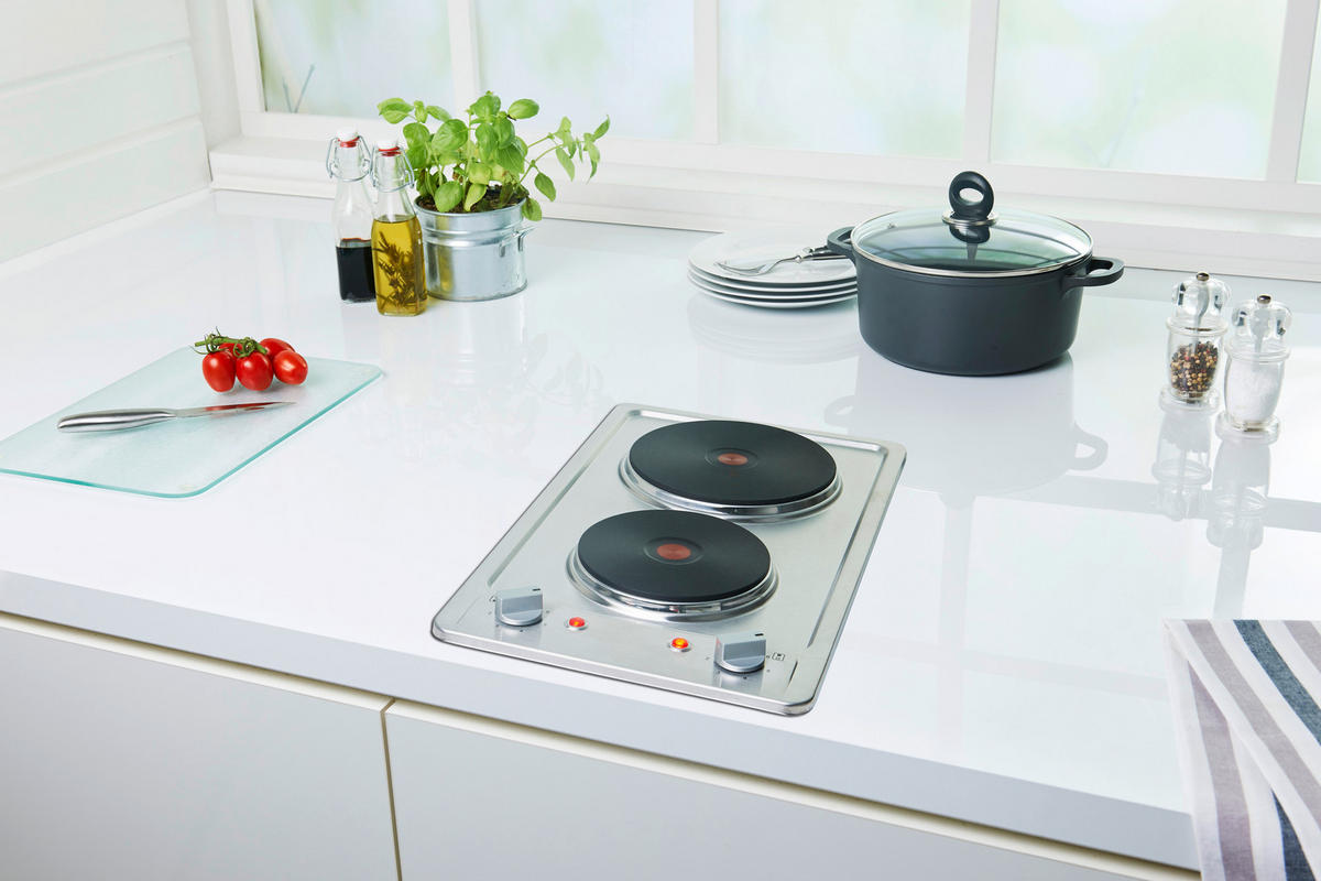 PKM-Möbel Doppelkochplatte EB-DKF-2 B/H/T: ca. 29x4x51 cm EB-DKF-2 - (29,00/4,00/51,00cm) - PKM-Möbel