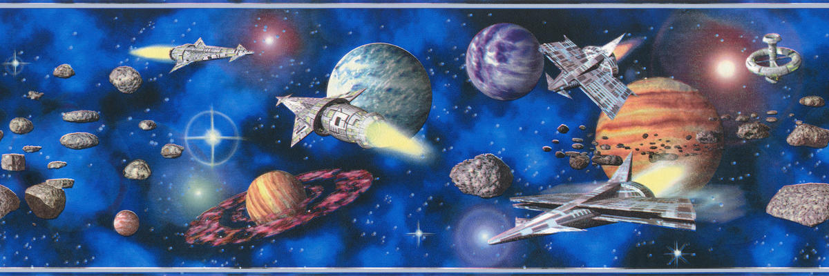 A.S.Création Bordüre schwarz grau blau B/H/D: ca. 17x500x6 cm Bordüre_selbstklebend - blau/schwarz (6,00/500,00cm) - A.S.Creation