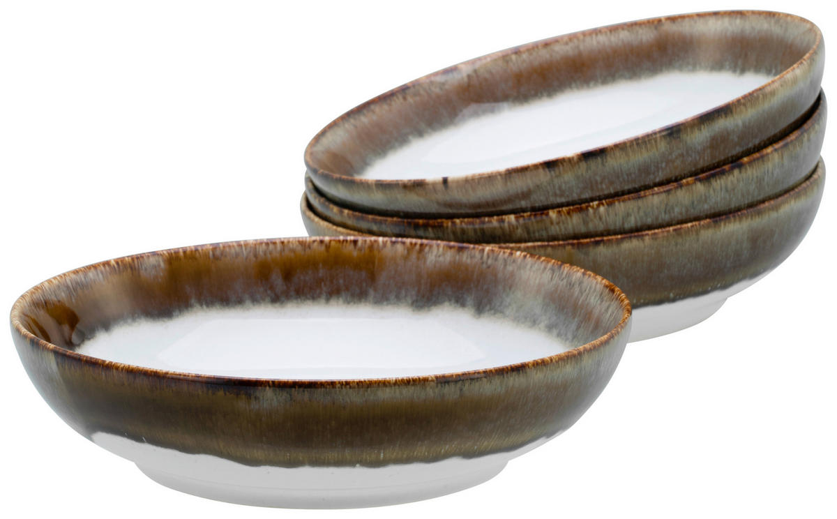 CreaTable Schüssel-Set Cascade braun Steinzeug Cascade - braun - CreaTable