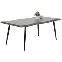 Esstisch Gabi grau B/H/T: ca. 180x76x100 cm Gabi - schwarz/grau (180,00/76,00/100,00cm)