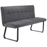 Bank TALEA dunkelgrau schwarz B/H/T: ca. 160x92x59 cm TALEA - schwarz/dunkelgrau (160,00/92,00/59,00cm) - byLIVING