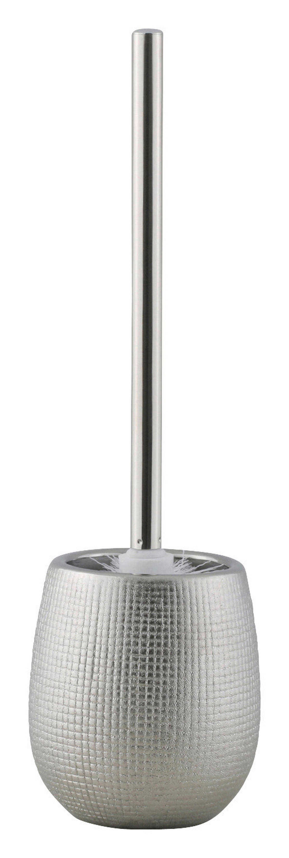 WC-Garnitur silber schwarz Edelstahl WC-Garnitur_Hollywood silber - schwarz/silber (12,00/12,00/40,00cm) - Axentia