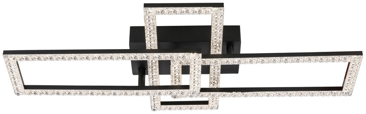 Deckenleuchte schwarz Kunststoff B/H/L: ca. 35x9x62 cm LED-Deckenleuchte_Zyra - schwarz (62,00/35,00/9,00cm)